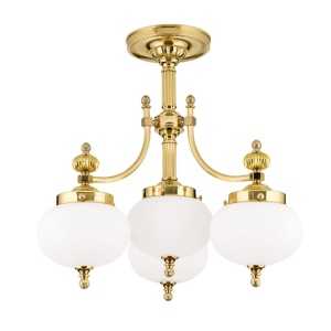 Lustra aplicata eleganta stil clasic Nostalgie 4L alama lucios/opal