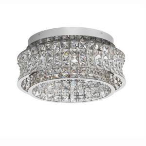 Lustra aplicata LED crom, cristale sticla CELYSIA 50cm