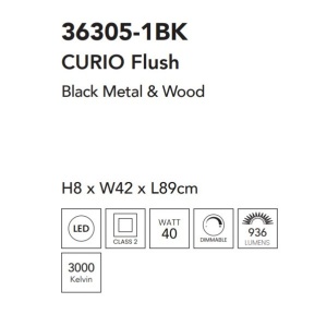 Lustra aplicata LED design ambiental Curio 222869 universul-luminii.ro