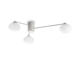 Lustra aplicata stil minimalist Hermes pl3 d90 alba - Img 1