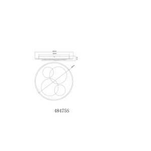 Lustra aplicata tavan design circular LED MONTY - Img 6