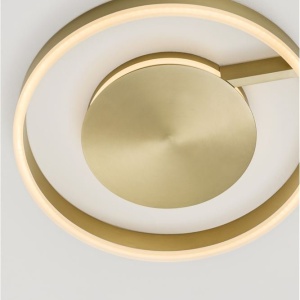 Lustra circulara aluminiu bronze LED CCT SIENA 40cm, 1, universul-luminii.ro