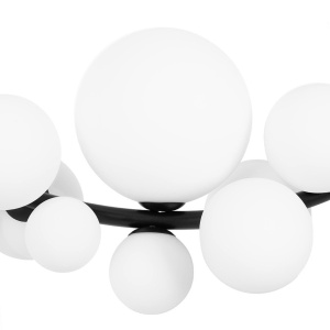 Lustra circulara cu 14 de surse de lumina ROCIO negru 598099 universul-luminii.ro