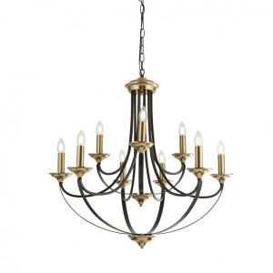 Lustra clasica suspendata design traditional Belfry 9L 1849-9BZ SRT
