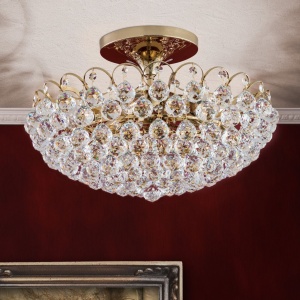 Lustra cristal Asfour, KRISTALL KLASSISCH auriu 55cm