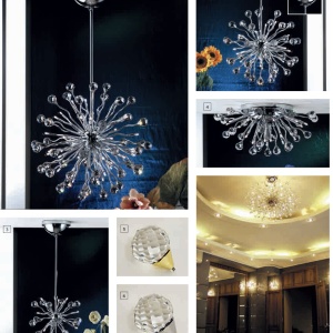 Lustra cristal Swarovski Spectra design modern de lux GALAXY 36L crom 95659 universul-luminii.ro