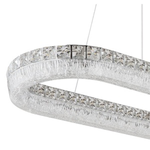 Lustra cristale din sticla LED CCT cu telecomanda LAUREL - Img 9