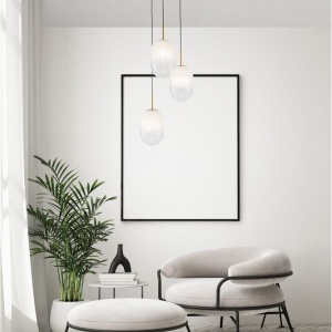 Lustra cu 3 pendule design modern CHRYSI 121529 universul-luminii.ro