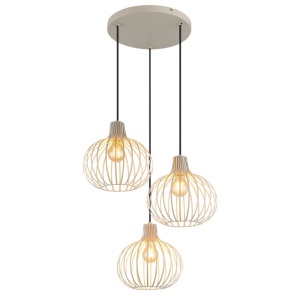 Lustra cu 3 pendule din metal MATEO