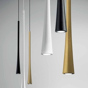Lustra cu 3 pendule LED slim DAFNE alb, negru sau auriu 230279 universul-luminii.ro