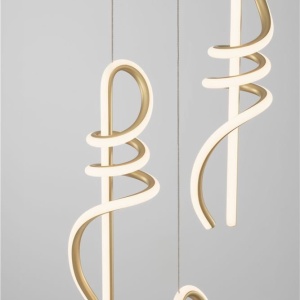 Lustra cu 3 pendule LED SOLINE - Img 5