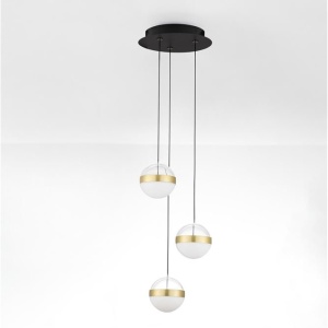Lustra cu 3 Pendule LED stil modern ALAZ - Img 3