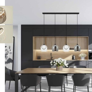 Lustra cu 4 pendule design modern LED LIGHT 153369 universul-luminii.ro