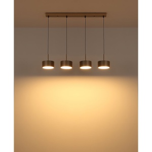 Lustra cu 4 Pendule LED sampanie negru RAYMOND - Img 5