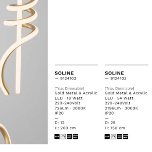 Lustra cu 4 pendule LED SOLINE - Img 8