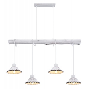 Lustra cu 4 pendule stil industrial JOWITA alb-negru 203289 universul-luminii.ro