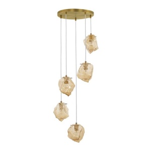 Lustra cu 5 Pendule design decorativ modern ODELLE