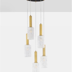 Lustra cu 5 pendule design modern Certa 228689 universul-luminii.ro