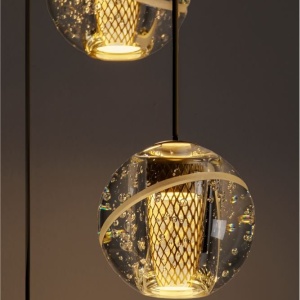 Lustra cu 5 pendule LED design modern LICIO 152039 universul-luminii.ro