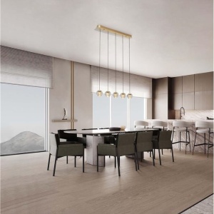 Lustra cu 5 pendule LED design modern LICIO 236439 universul-luminii.ro