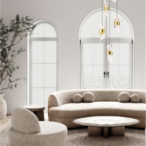 Lustra cu 5 pendule LED design modern Seneca 228379 universul-luminii.ro