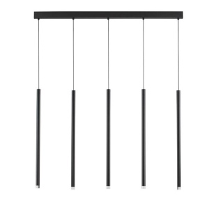 Lustra cu 5 pendule LED design tubular DANDIA