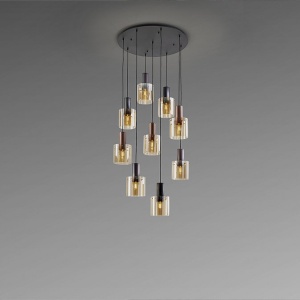 Lustra cu 9 pendule suspendate Moka - Img 3