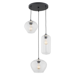 Lustra cu Pendule sticla design decorativ KALIMERA 3L transparent