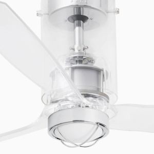Lustra cu Ventilator si telecomanda MINI TUBE M transparent 125359 universul-luminii.ro
