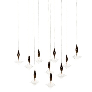Lustra deosebita cu 20 pendule design LUX Étoile 05 181679 universul-luminii.ro