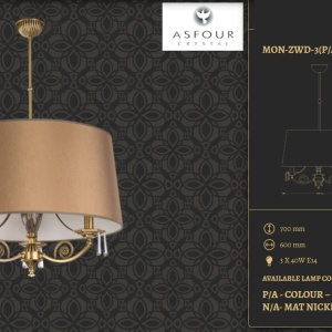 Lustra design clasic cristal Asfour Monza - Img 2