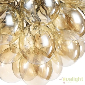 Lustra design deosebit diam. 60cm Balbo chihlimbar MYMOD112-08-G - Img 5