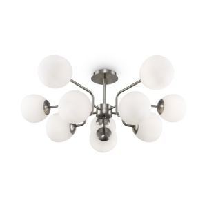 Lustra design deosebit Erich nickel 10L 118679 universul-luminii.ro