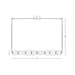 Lustra design modern LED DECO negru/ gri fumuriu 151939 universul-luminii.ro