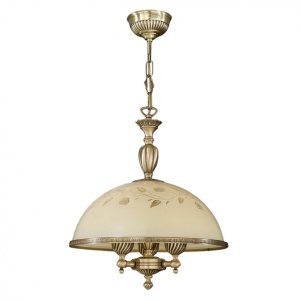 Lustra din alama cu sticla decorata design italian D-38cm 6208
