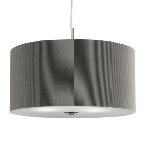 Lustra eleganta design clasic Drum Pleat argintiu 2356-60SI SRT