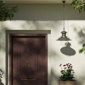 Lustra exterior IP44 realizata manual din alama Amalfi - Img 11