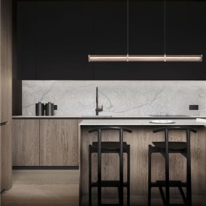 Lustra LED 3000K suspendata design liniar PHEME nickel satinat - Img 7