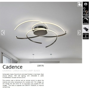 Lustra LED aplicata cu telecomanda Cadence - Img 4