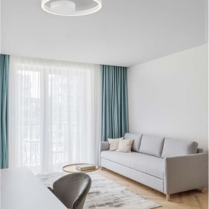 Lustra LED aplicata design modern minimalist HEDRA D-40cm alb - Img 2