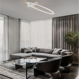 Lustra LED aplicata design modern minimalist KIKLOS alb - Img 2