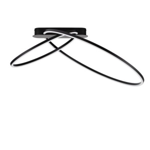 Lustra LED aplicata design modern minimalist KIKLOS negru