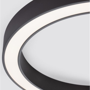 Lustra LED aplicata design modern OPAL 60W negru - Img 5