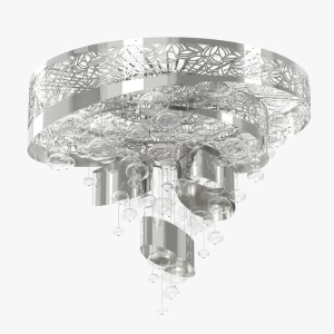 Lustra LED aplicata moderna design LUX, diametru 100cm, GLORY 01-CH 198239 universul-luminii.ro