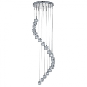 Lustra LED casa scarii design modern Ice Cube H-3M 7820-20-LED SRT - Img 1