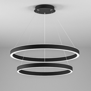 Lustra LED circulara cu 2 inele 80/60cm CRISEIDE, alb, negru sau auriu 146559 universul-luminii.ro