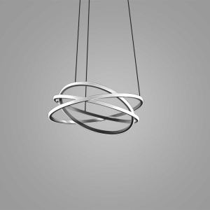 Lustra LED circulara design modern ATIA 65cm alb sau negru 146449 universul-luminii.ro