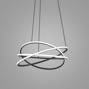 Lustra LED circulara design modern ATIA 80cm alb sau negru