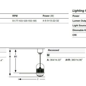 Lustra LED cu Ventilator aplicat tavan cu telecomanda WEAVER M Black/walnut - Img 8