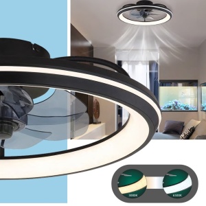 Lustra LED cu ventilator si telecomanda CELESTE 03643 GL 171959 universul-luminii.ro